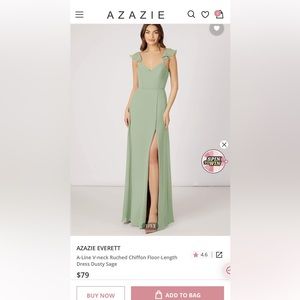 Dusty Sage Everett Azazie Dress